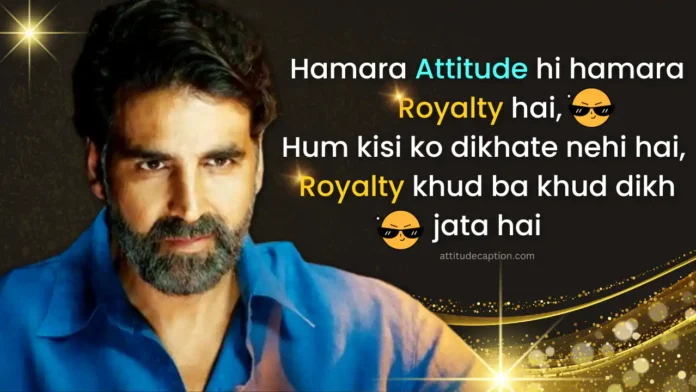 Royal attitude status in hindi Royal attitude status in hindi