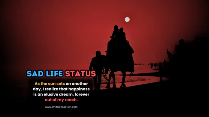 Sad Life Status in English